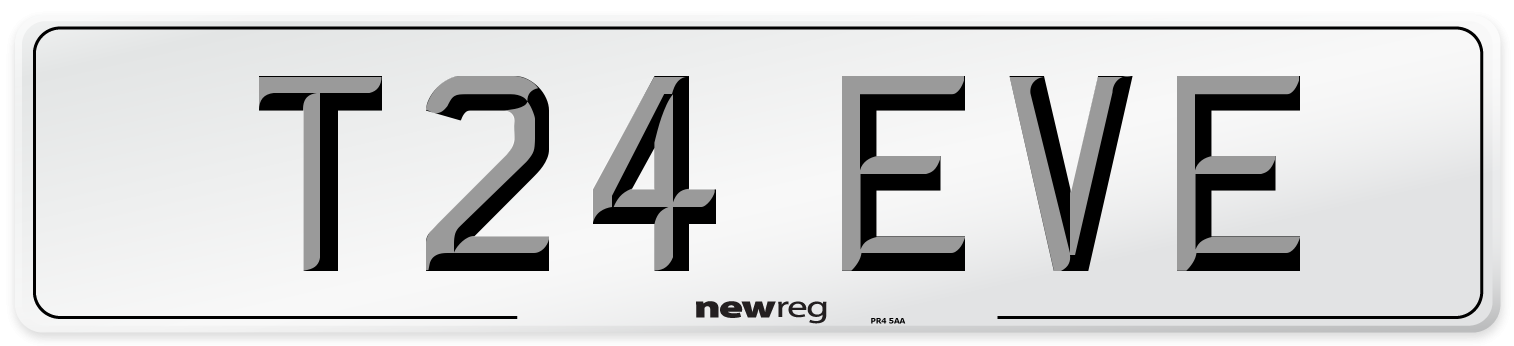 T24 EVE Number Plate from New Reg